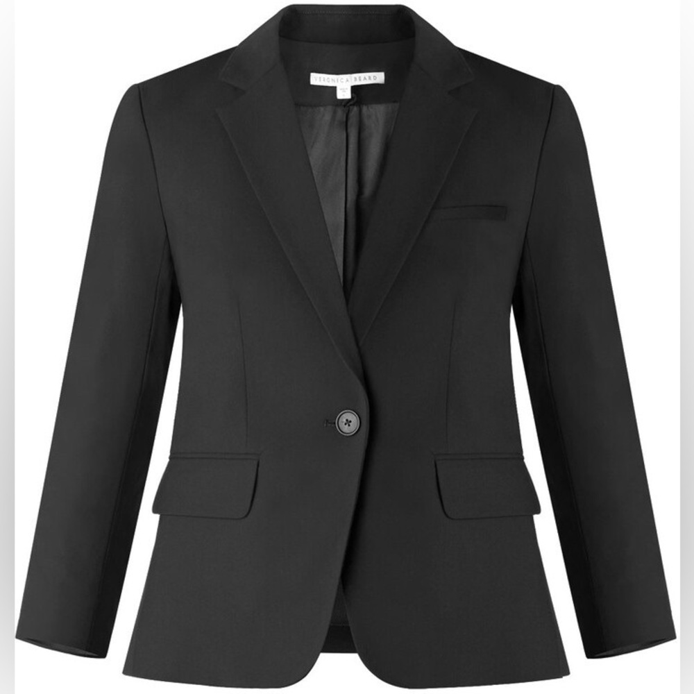 Black Veronica Beard Schoolboy Dickey Blazer